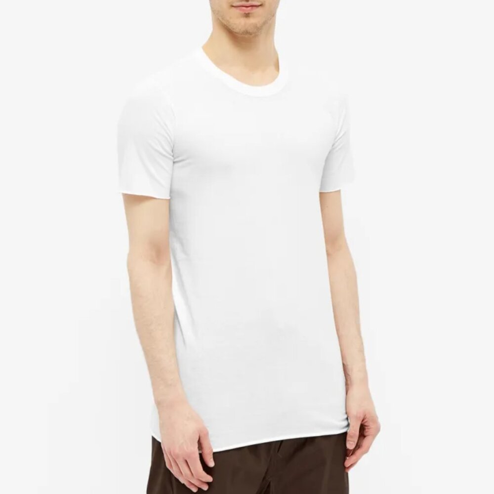 BNWT SS24 RICK OWENS "LIDO" BASIC SS TSHIRT MILK M